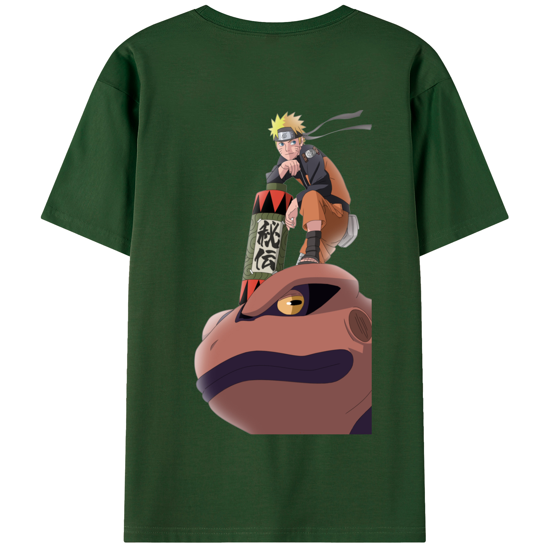 （画像用） NARUTO -ナルト- うずまき ナルト Uzumaki Naruto 綿100％半袖Tシャツ（背面プリント）